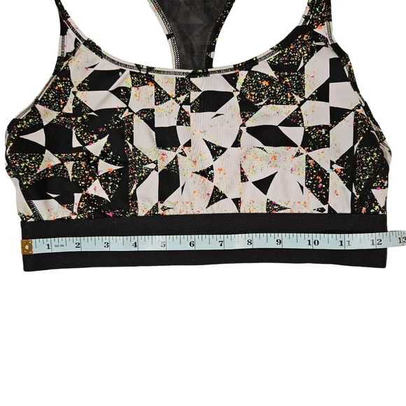 Victoria's Secret "The Player"Sports Bra,Black/White With Neon Splatter, Medium - Picture 10 of 11